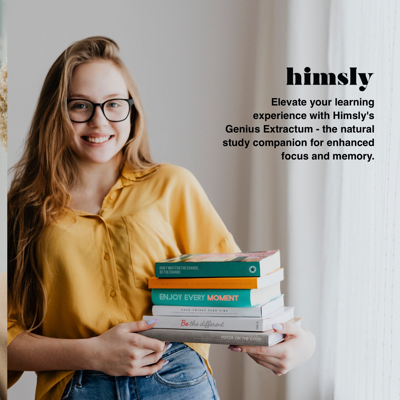 Elevate your learning experience with Himsly's Genius Extractum - the natural study companion for enhanced focus and memory.